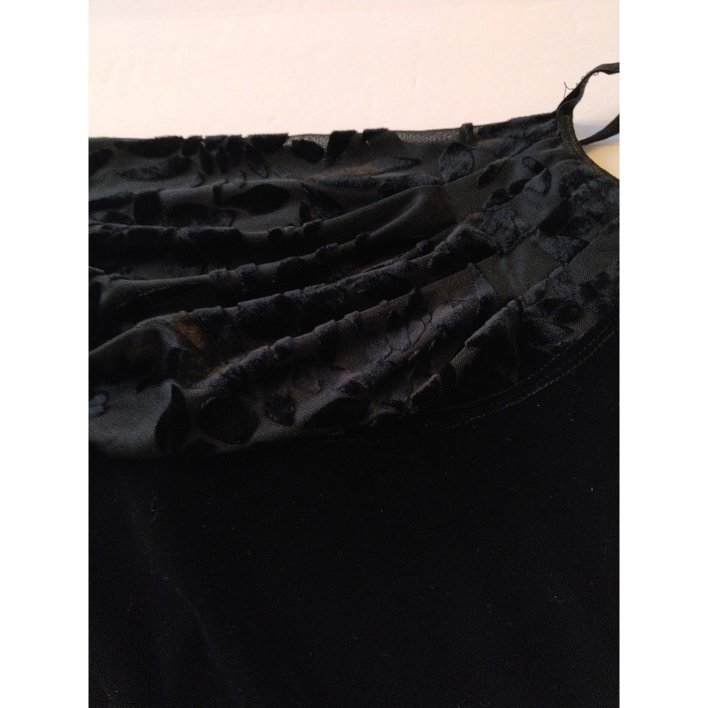 Y2K Rampage Cowl Neck Velour Slip Dress  Size S Whimsigoth Fairy‎ Grunge Goth - Picture 7 of 10